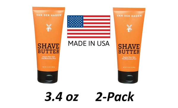 Van Der Hagen Shave Butter Shaving Cream - 2 Pack