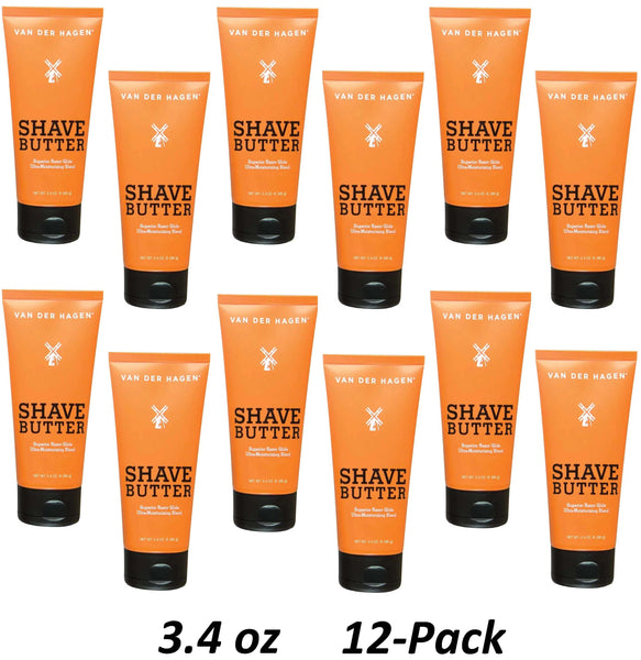 Van Der Hagen Shave Butter Shaving Cream - 12 Pack