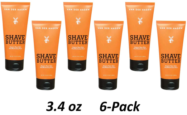 Van Der Hagen Shave Butter Shaving Cream - 6 Pack