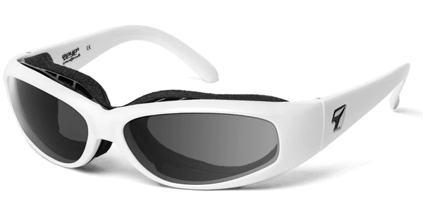7eye by Panoptx Chubasco Glacier White Frame with multiple lens options