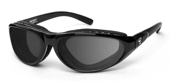 7eye by Panoptx Cyclone Glossy Black Frame with multiple lens options