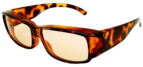 M7 OTG Over-the-Glass Ultimate Computer & Driving Glasses Glossy Tortoise M-L