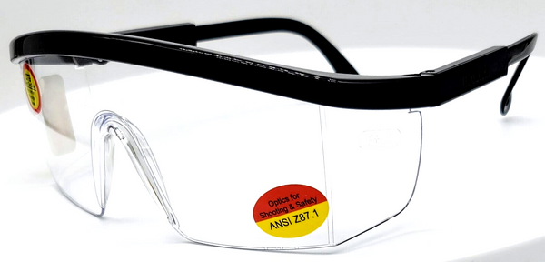 Shooter's Edge OTG Over-the-Glass Z87.1 Safety Shooting Glasses Clear Lens