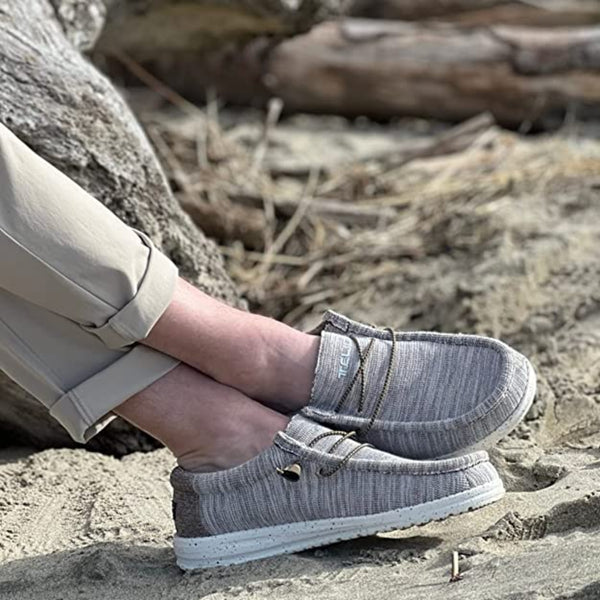 Telic Wave Men's Adaptive Arch Support SlipOn Shoes Driftwood