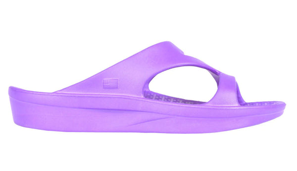 TELIC Z-Strap Comfort Recovery Sandal Lightweight Waterproof Purple Pearl - W(7)