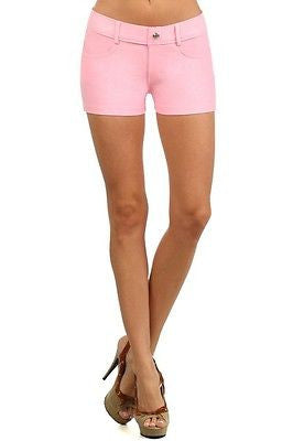 Yelete Light Pink Women's Jegging Shorts