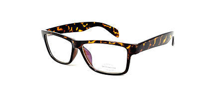 FOCUS ANTI-GLARE Computer Glasses Reduce Blue Light Modern Square Tortoise Glossy