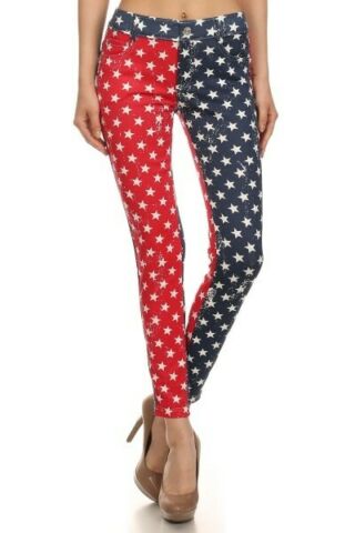 Yelete Star Spangled-American Flag Original 5 Pocket Jegging