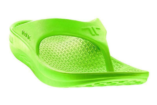 TELIC Flip Flop Comfort Recovery Sandal Lightweight Waterproof in Key Lime