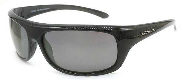 Dillon Optics Benny Teacup Sport Wrap Shiny Black with Black NIR lens