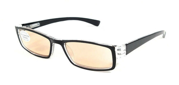 FOCUS ANTI-GLARE Reading Glasses Reduces Blue Light & Eye Fatigue Black & Clear