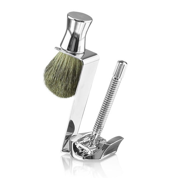 Van Der Hagen Bottoms Up Platinum Shave Set