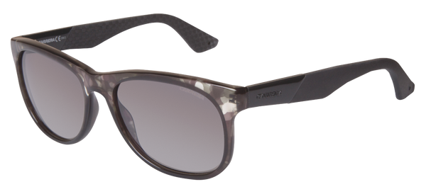 Carrera 5010/S Modern Square Crystal Camo Gray Adjustable Temples Gradient lens