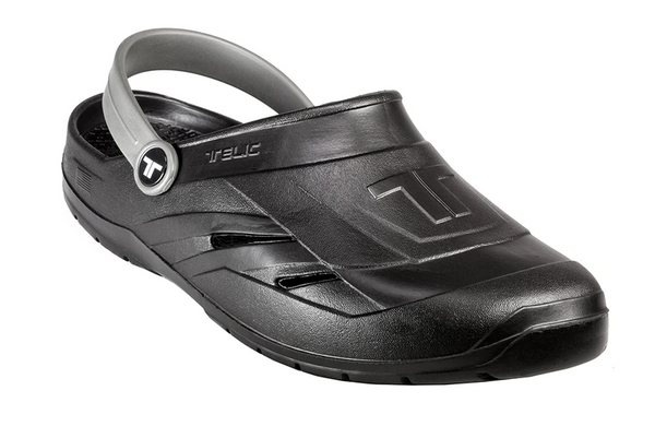 TELIC Clog Comfort Recovery Sandal Lightweight Waterproof Midnight Black