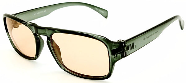 M7 Ultimate Computer & Driving Glasses Martin Large Square Crystal Gray