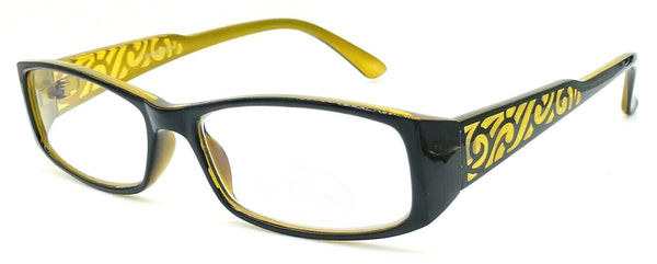 Personal Optics Rectangle Two-Tone Black & Green with Vine pattern New