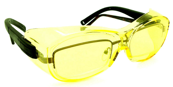 Shooter's Edge OTG Over-the-Glass Z87.1 Safety Shooting Glasses Contrast Yellow