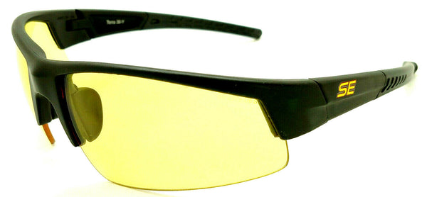 Shooter's Edge Z87.1 Safety Shooting Glasses Contrast Yellow lens Black frame