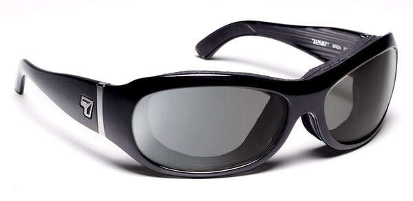 7eye by Panoptx Briza Glossy Black Frame with multiple lens options