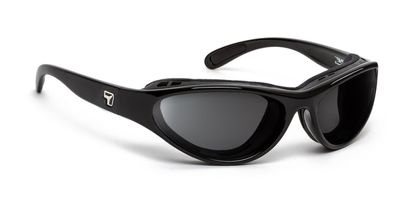 7eye by Panoptx Viento Glossy Black Airshield with multiple lens options