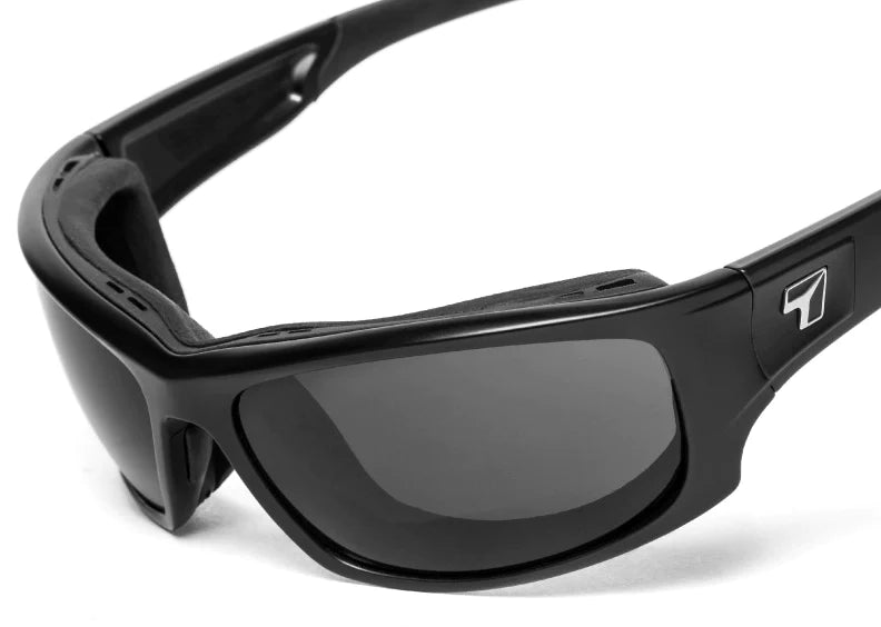 7eye by Panoptx Whirlwind Glossy Black Frame with multiple lens option TheMensStore