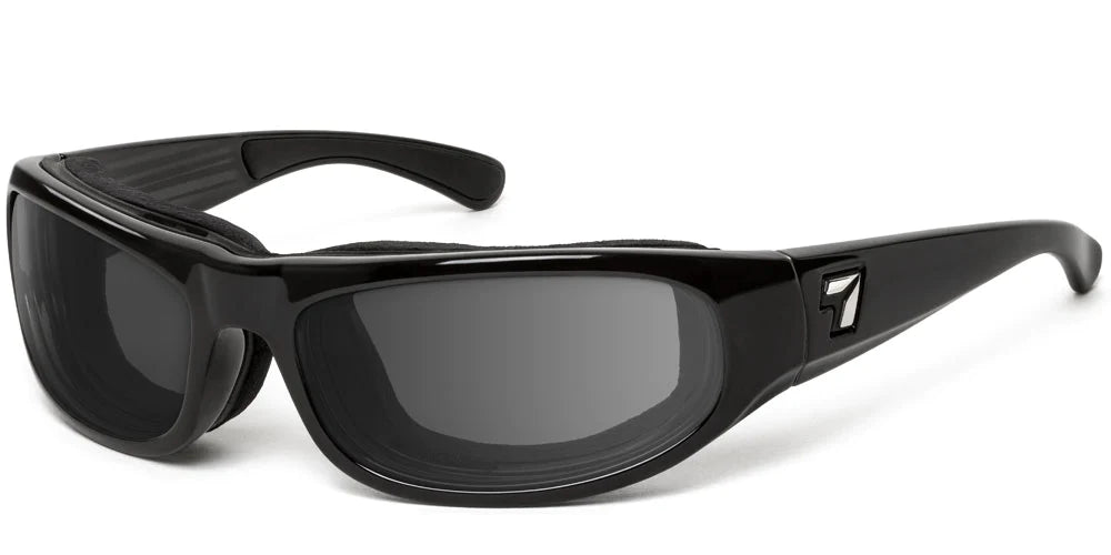 7eye by Panoptx Whirlwind Glossy Black Frame with multiple lens options