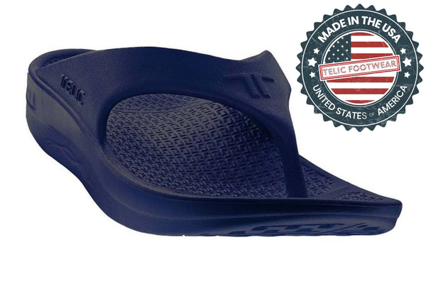 TELIC Flip Flop Made In the USA Sandal Lightweight Waterproof Deep Ocean