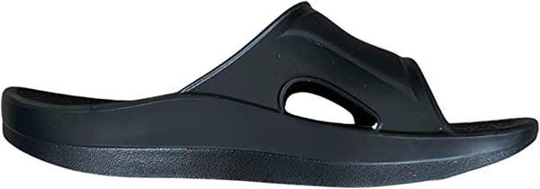 TELIC Recovery Comfort Lightweight Waterproof Recharge X Slide Sandal Black