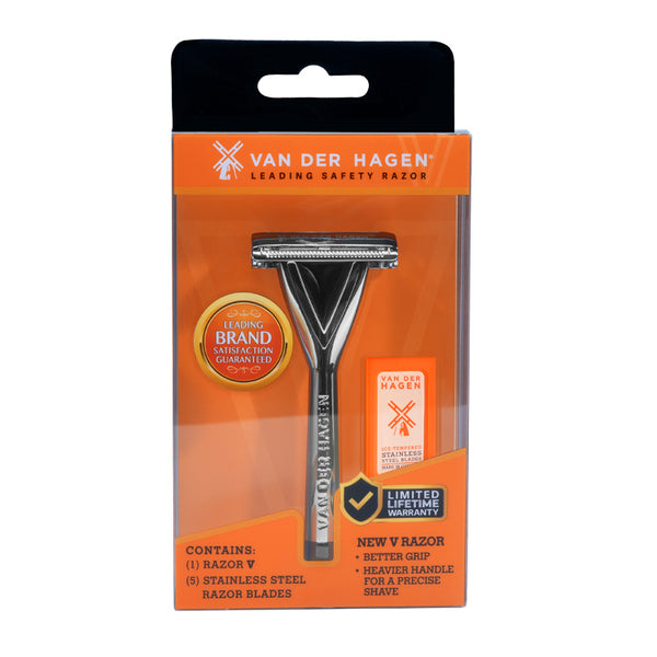 Van Der Hagen Weighted V-Razor with 5 Blades