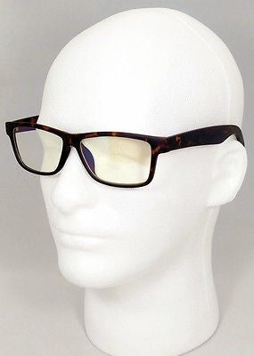 FOCUS ANTI-GLARE Computer Glasses Reduce Blue Light Modern Square Tortoise Glossy