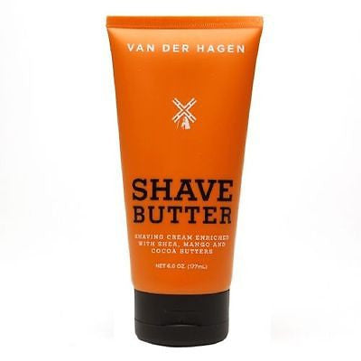 Van Der Hagen Shave Butter Shaving Cream 6oz with Shea Mango and Cocoa Butter