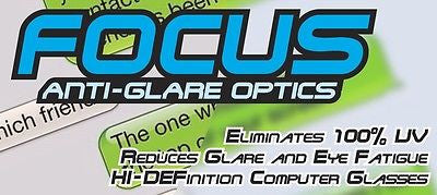 FOCUS ANTI-GLARE Video Gaming Glasses Sharpen Contrast Modern Square Tortoise