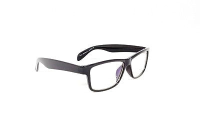 FOCUS ANTI-GLARE Computer Glasses Reduce Blue Light Modern Square Black Glossy