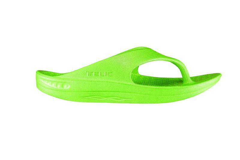 TELIC Recovery Comfort Flip Flop Lightweight Waterproof Sandal Key Lime