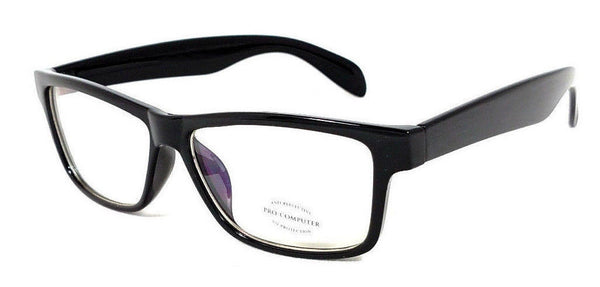 Glare-X Night Driving Glasses Reduces Glare Modern Square Black Glossy