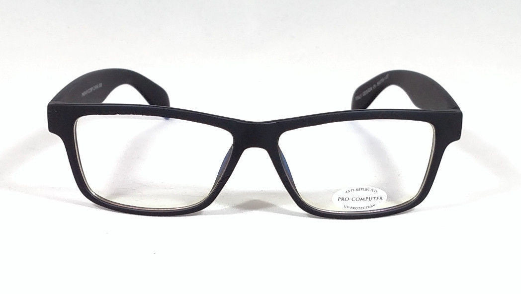 FOCUS ANTI-GLARE Video Gaming Glasses Sharpen Contrast Modern Square Matte Black
