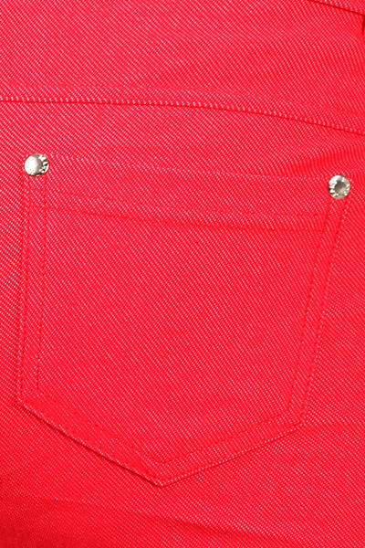 Yelete Red Denim look Women's Jegging Shorts