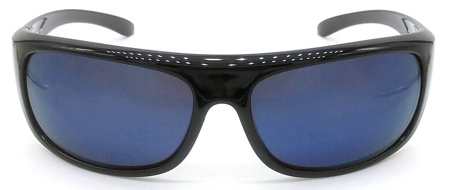Dillon Optics Benny Teacup Sport Wrap Shiny Black with Blue NIR lens