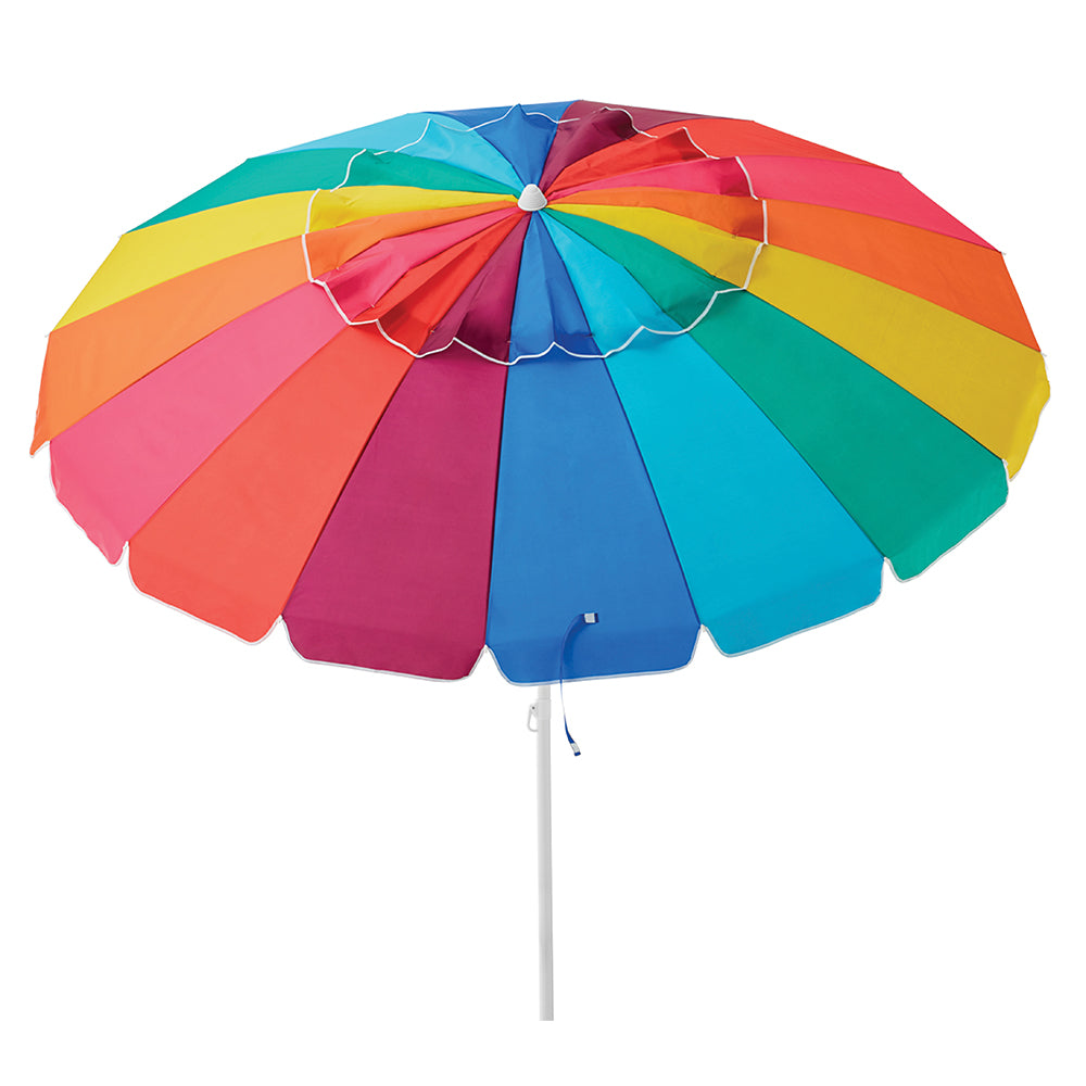 Caribbean Joe 8 Ft. Beach Umbrella with UV multiple colors