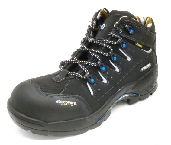 Discovery Expedition Blackwood Men's Safety Toe Hiking Boots in Black