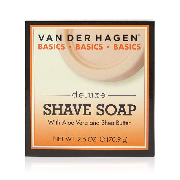 Van Der Hagen Deluxe Shave Soap 2.5 oz Hypo-Allergenic Shea Butter