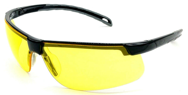 Shooter's Edge Echo Z87.1 Safety Shooting Glasses Contrast Yellow lens Black frame