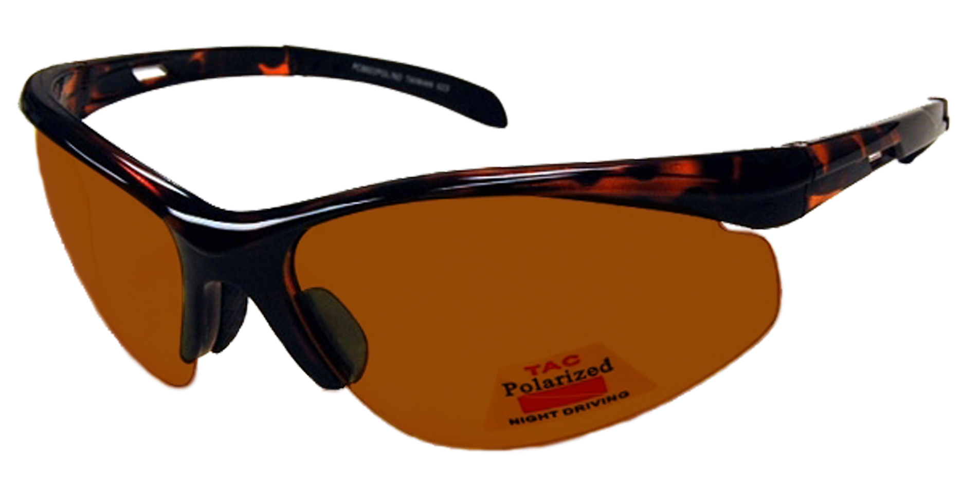 Unisex Wrap Polarized Night Driving Glasses - UV400 Protection, Yellow Lens