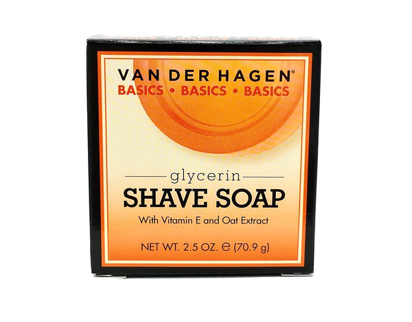 Van Der Hagen Glycerin Shave Soap - 2.5 oz