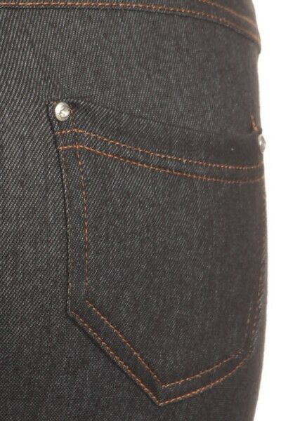 Yelete Original Lady's 4 pocket Capri Black Jean Jegging Regular fit