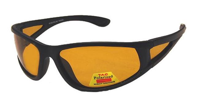 Envision Eyewear Fly-def High-Definition Polarized Fishing Sunglasses Gold Lens Sports Wrap, adult Unisex, Size: One size, Black