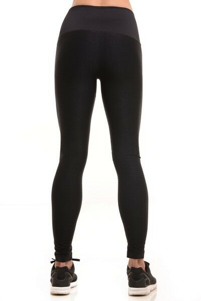 Stella Elyse by Yelete Seamless Performance Activewear Legging Full Length Black