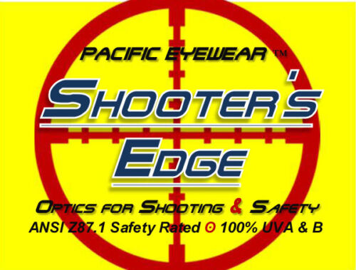 Shooter's Edge Terra II Safety Shooting Glasses - Clear Lens, Matte Black Frame (Z87.1)