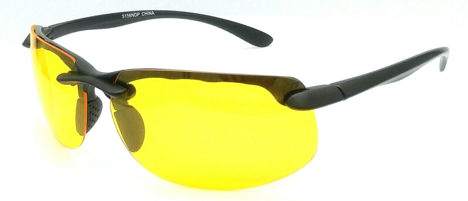 GLARE-X Night Driving Glasses Polarized Yellow Lens Reduces Glare Medium Rimless