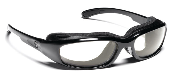 7eye by Panoptx Cyclone Glossy Black Frame with Sharp View Gray Sunglass